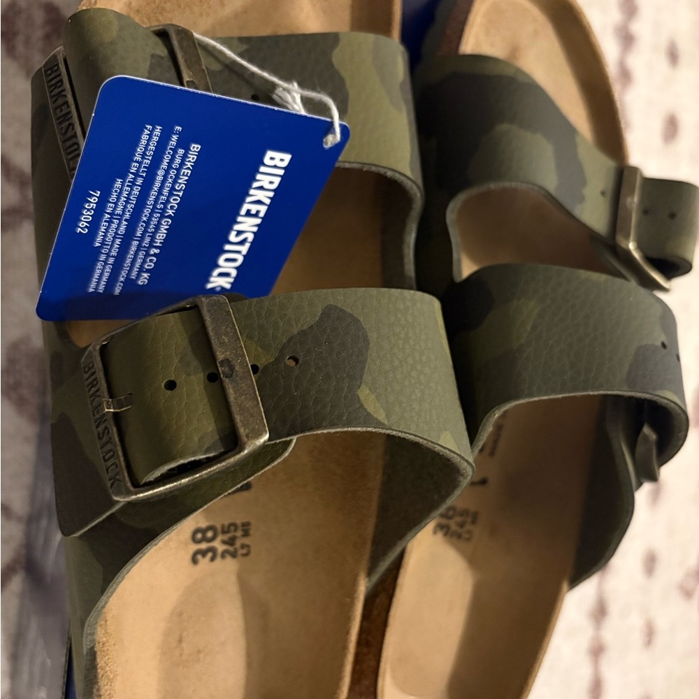 NIB Birkenstock Arizona Big Buckle Desert Soil Camo green Various sizes unisex - Picture 6 of 6